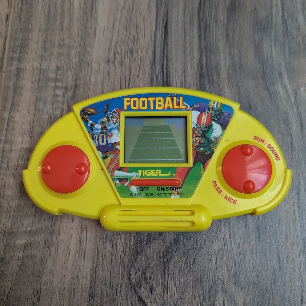 Tiger Vintage Handheld Football Game 1991. Battery Operated Handheld Game.